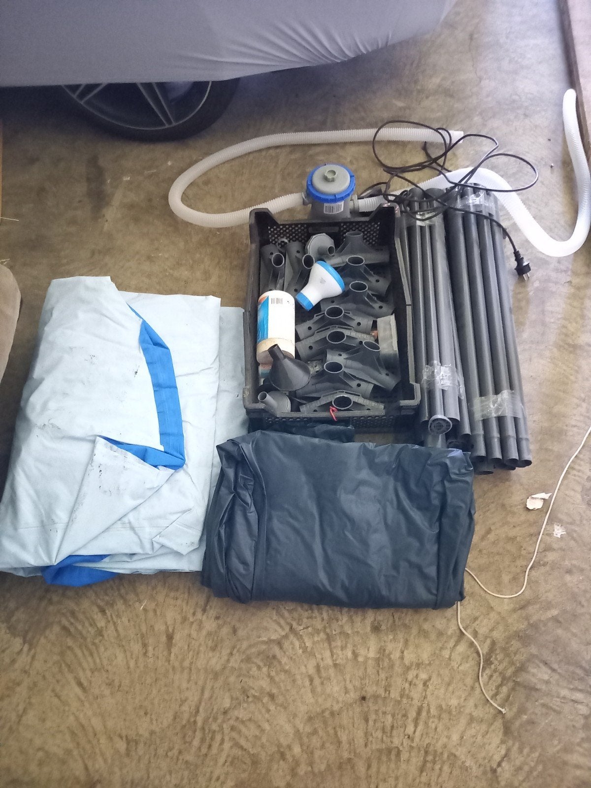 Zwembad accessoires en onderdelen, Ophalen of Verzenden, Gebruikt, Afdekzeil