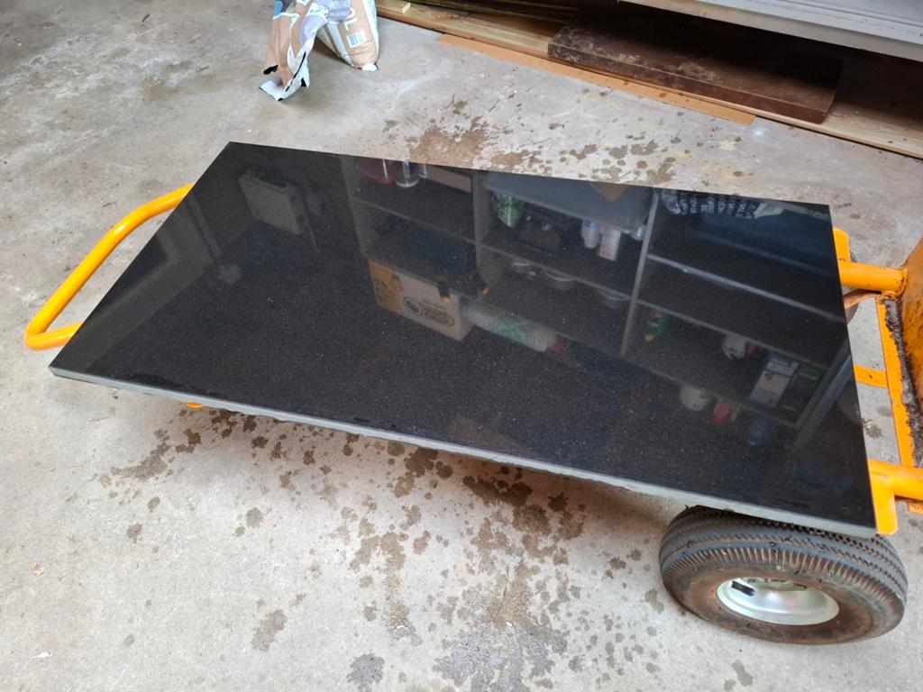 Natuurstenen plaat (94x49 cm), Ophalen, 60 cm of meer, Minder dan 5 m², Vloertegels