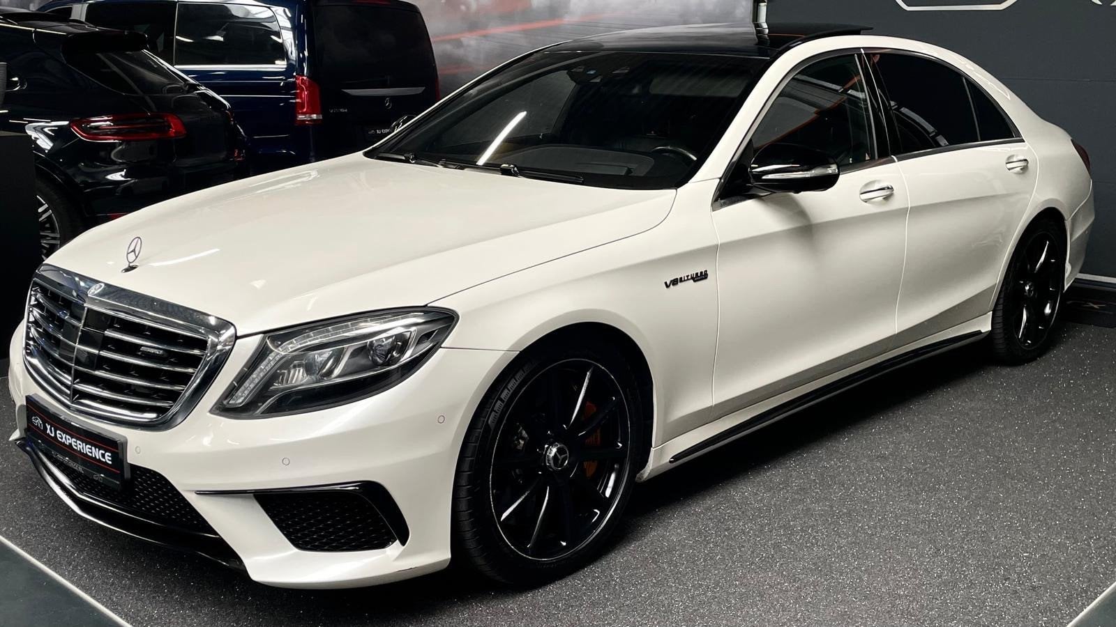 Mercedes-Benz S-klasse AMG 63 4Matic Lang 585 PK PANO Keram, Automaat, 5461 cc, Gebruikt, Wit