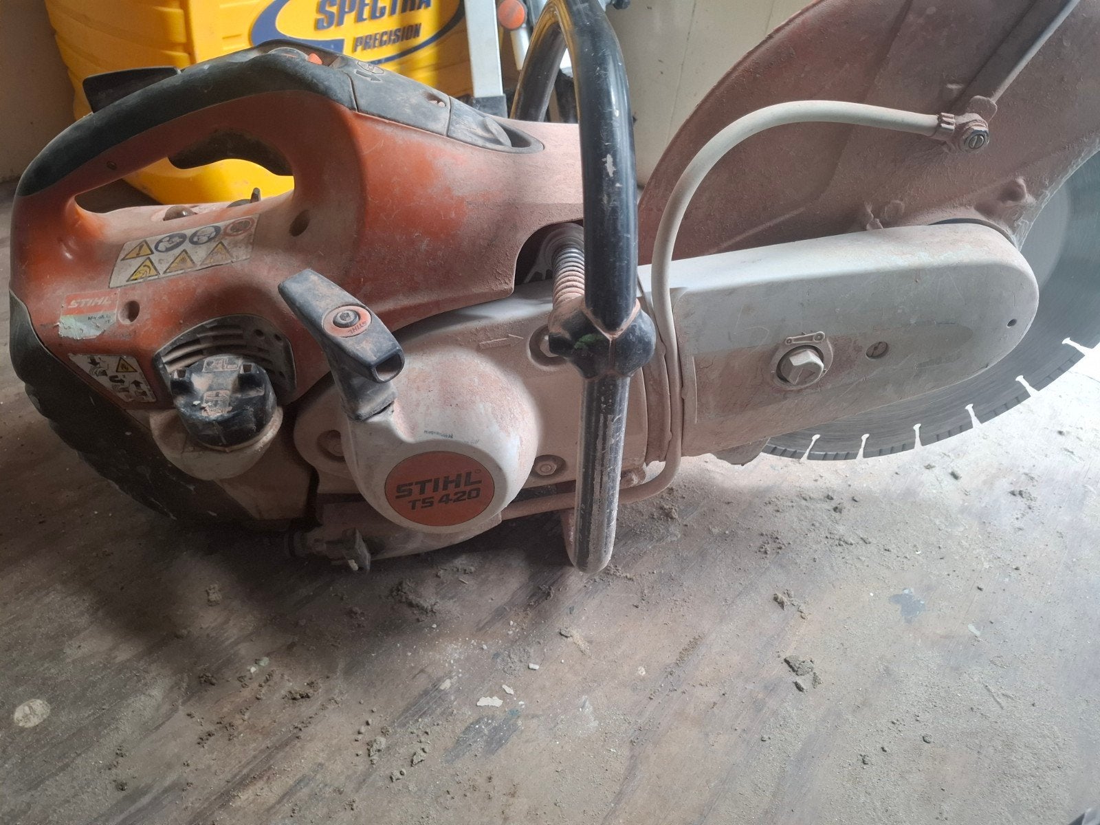 Stihl TS 420 doorslijper - Krachtige en betrouwbare zaag, Doe-het-zelf en Verbouw, Ophalen, Stihl, Gebruikt, 70 mm of meer