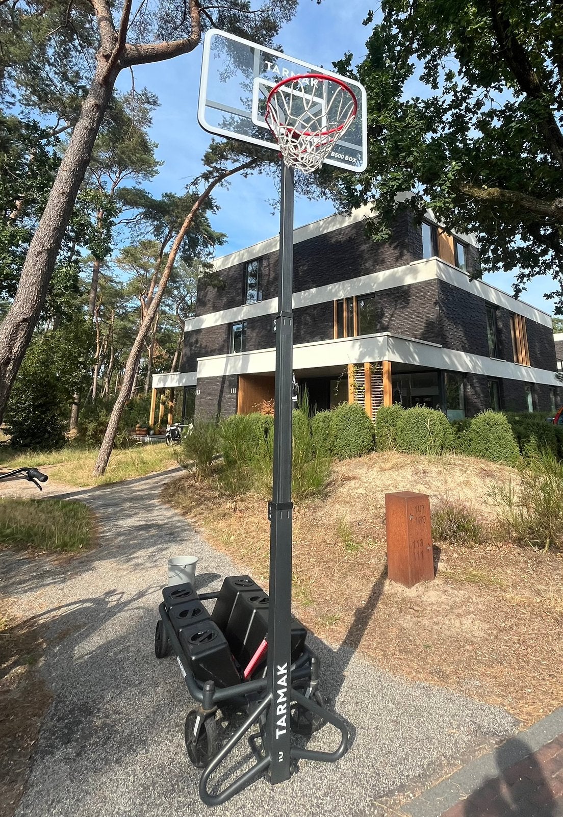 Tarmak B500-box Basket, Ophalen, Zo goed als nieuw, Ring, Bord of Paal