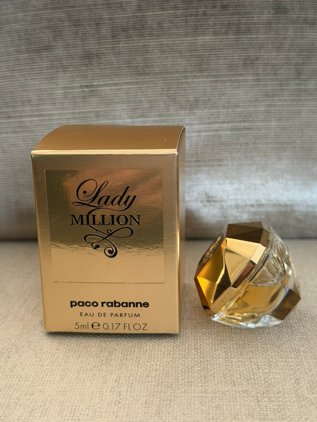 Miniatuur Lady Million van Paco Rabanne 5 ml edp, nieuw, Verzenden, Nieuw, Miniatuur, Gevuld