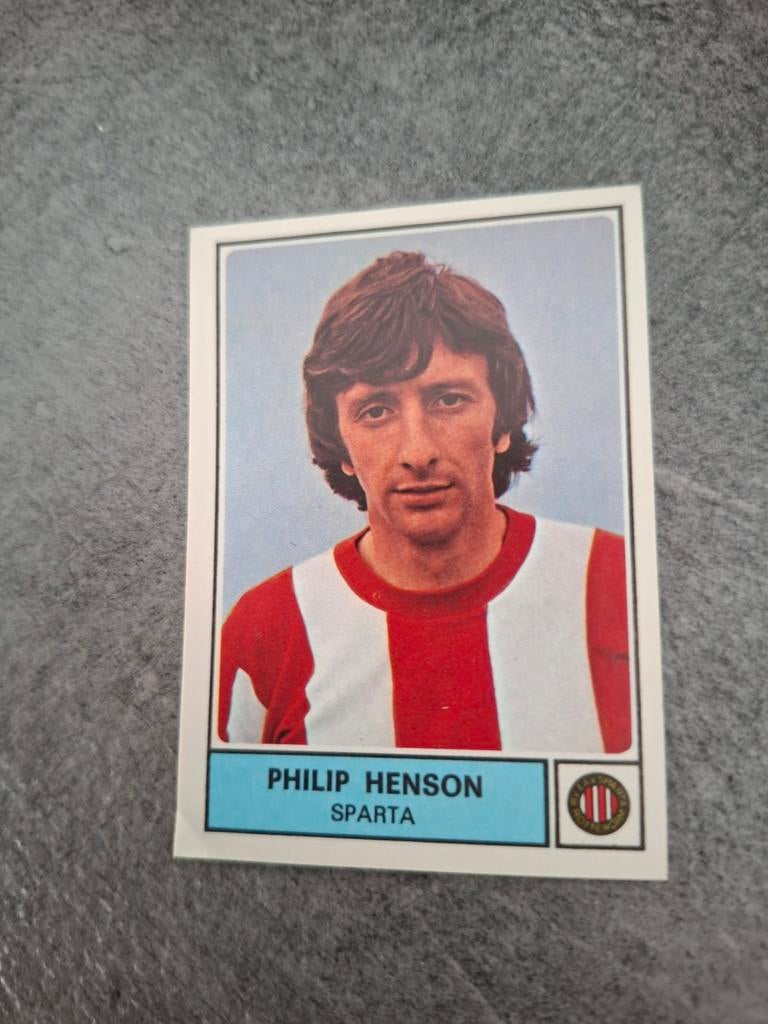 Panini sticker Voetbal 78. Speler Philip Henson Sparta., Verzenden, Zo goed als nieuw, Sticker