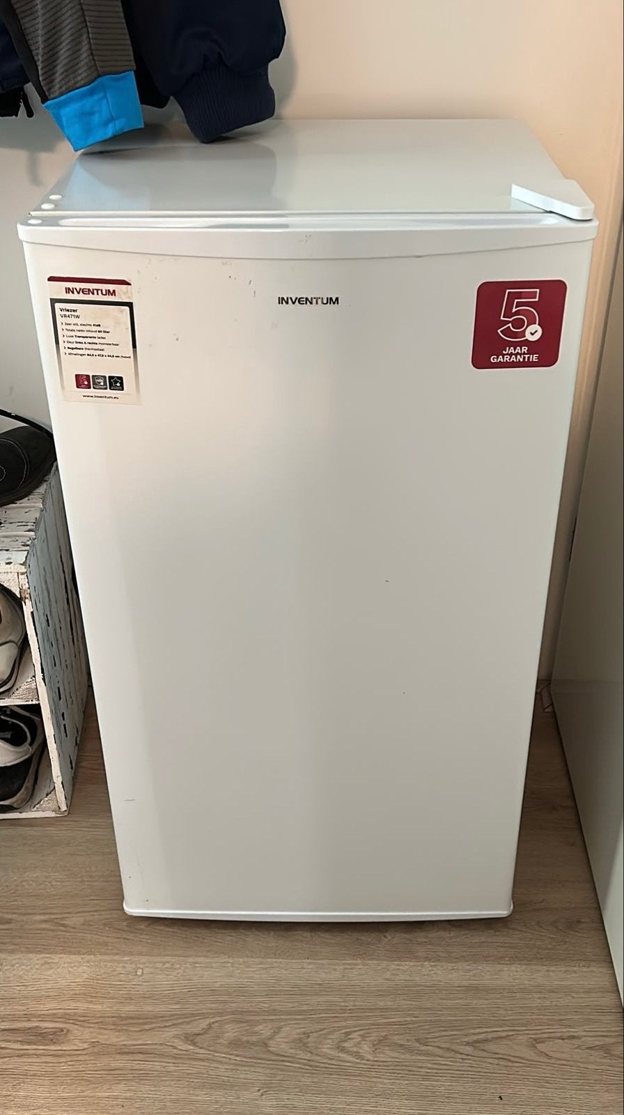 Inventum VR471W Vriezer - 60 liter, Gebruikt, Met aparte vriezer, Minder dan 75 liter, 45 tot 60 cm