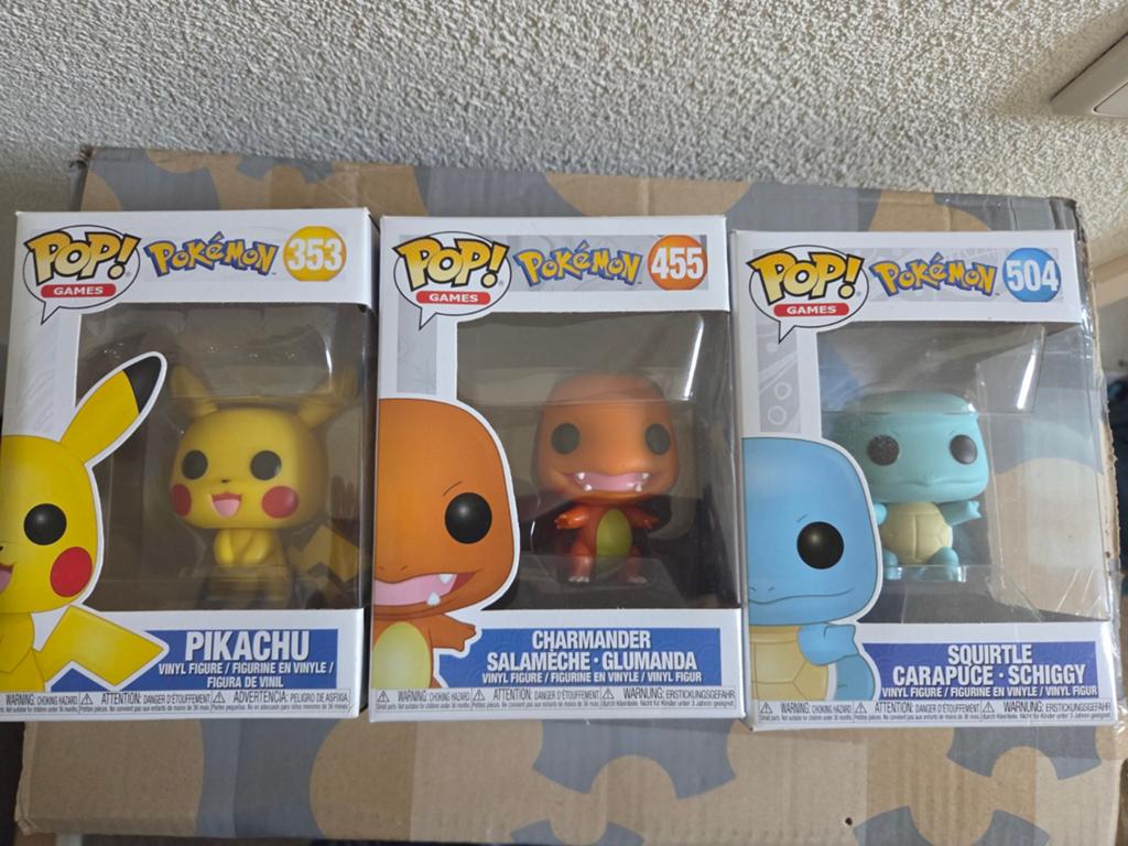 Funko Pop! Pokémon Set: Pikachu, Charmander, Squirtle, Ophalen of Verzenden, Nieuw