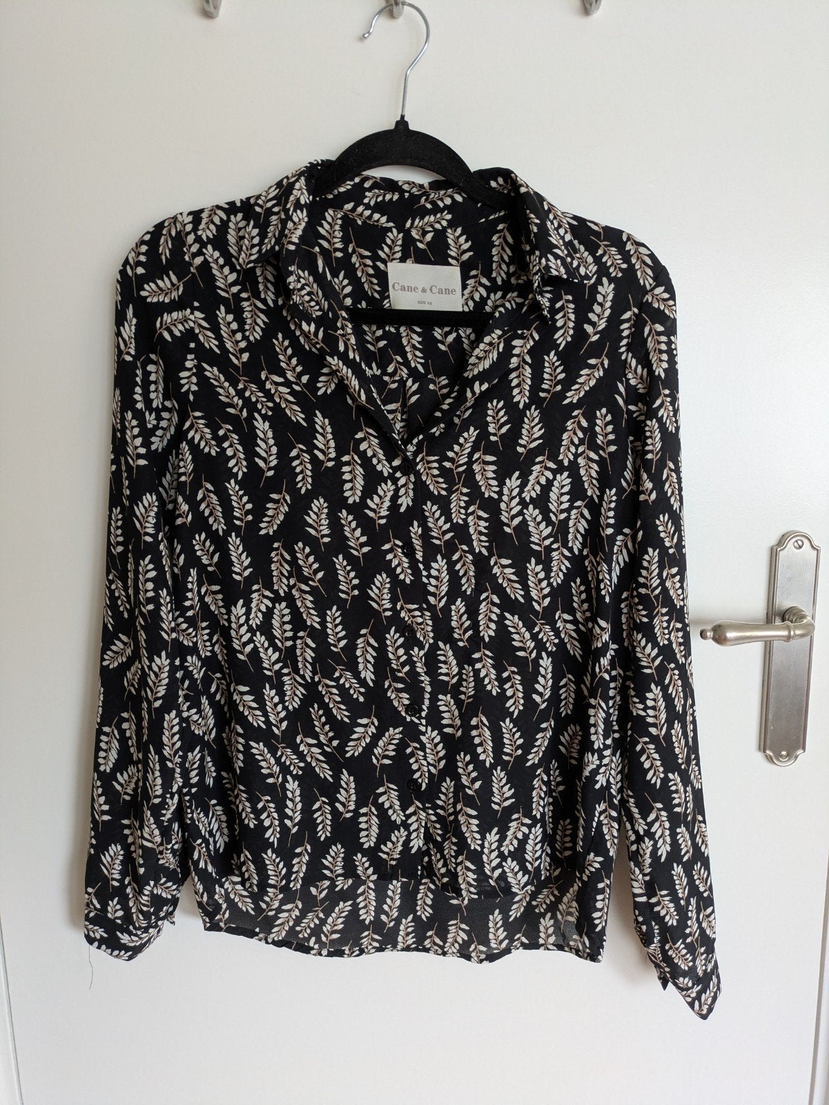Blouse Cane & Cane maat XS, Zwart, Ophalen of Verzenden, Maat 34 (XS) of kleiner, Gedragen
