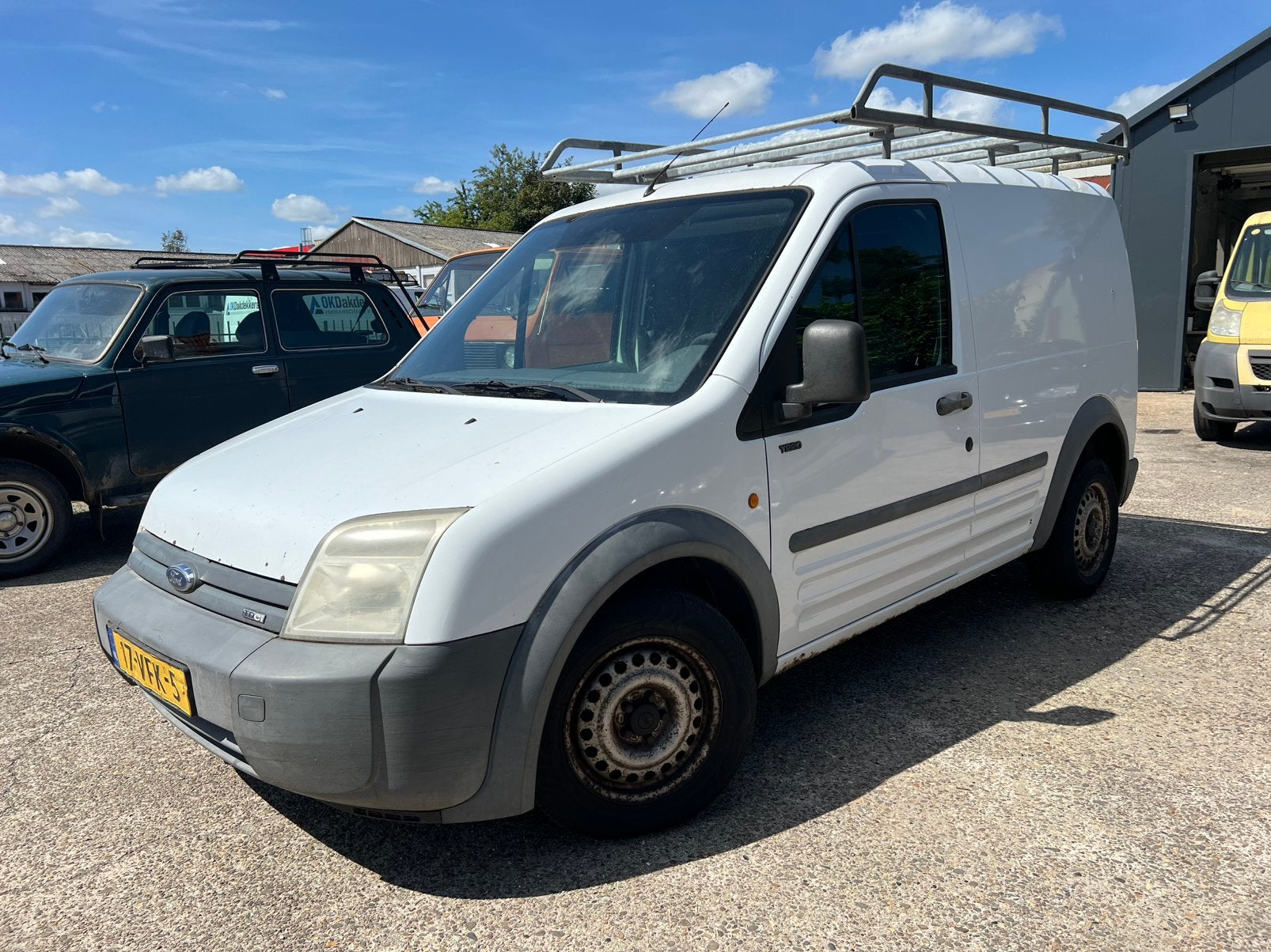 Ford Transit Connect 1.8 TDCi 66KW T220s 2007 Wit EXPORT, Auto's, Bestelauto's, Voorwielaandrijving, 4 cilinders, Origineel Nederlands