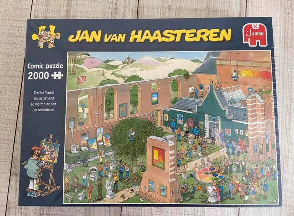 Nieuwe jan van haasteren puzzel kunstmarkt 2000 stukjes, Ophalen, Meer dan 1500 stukjes, Nieuw, Legpuzzel