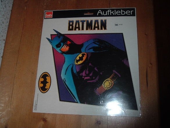 Batman sticker groot superheld aufkleber logo vintage, Ophalen of Verzenden, Superheld, Zo goed als nieuw, Overige typen