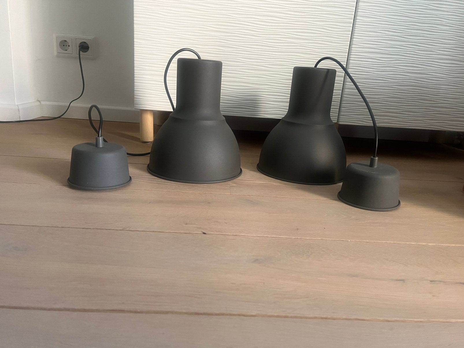 Ikea hanglamp Hektar 22cm (2 stuks), Ophalen of Verzenden, Zo goed als nieuw