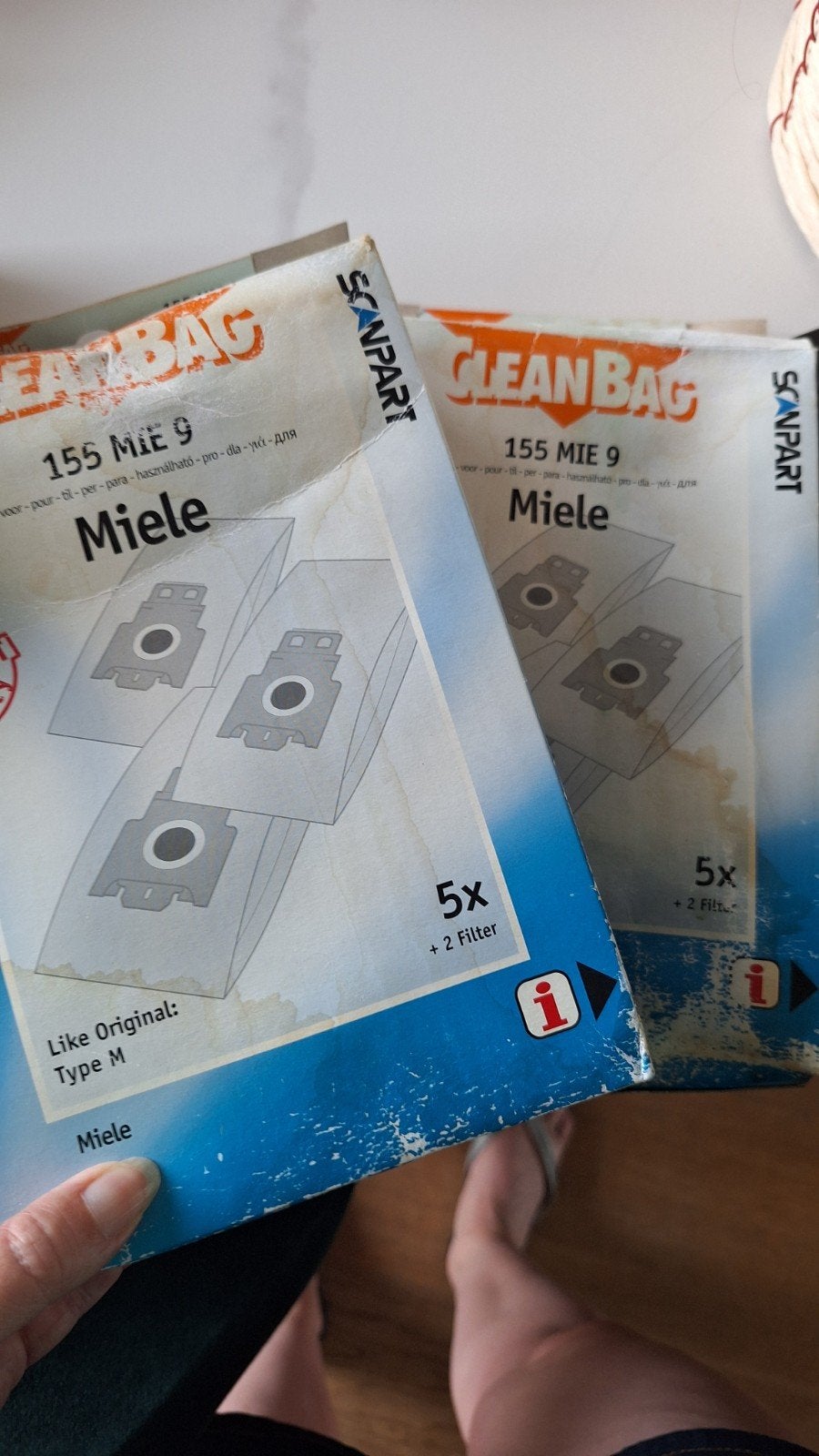 Miele stofzuigerzakken Type M - Scanpart 155 MIE 9, Stofzak, Inclusief accessoires, Nieuw, Ophalen of Verzenden