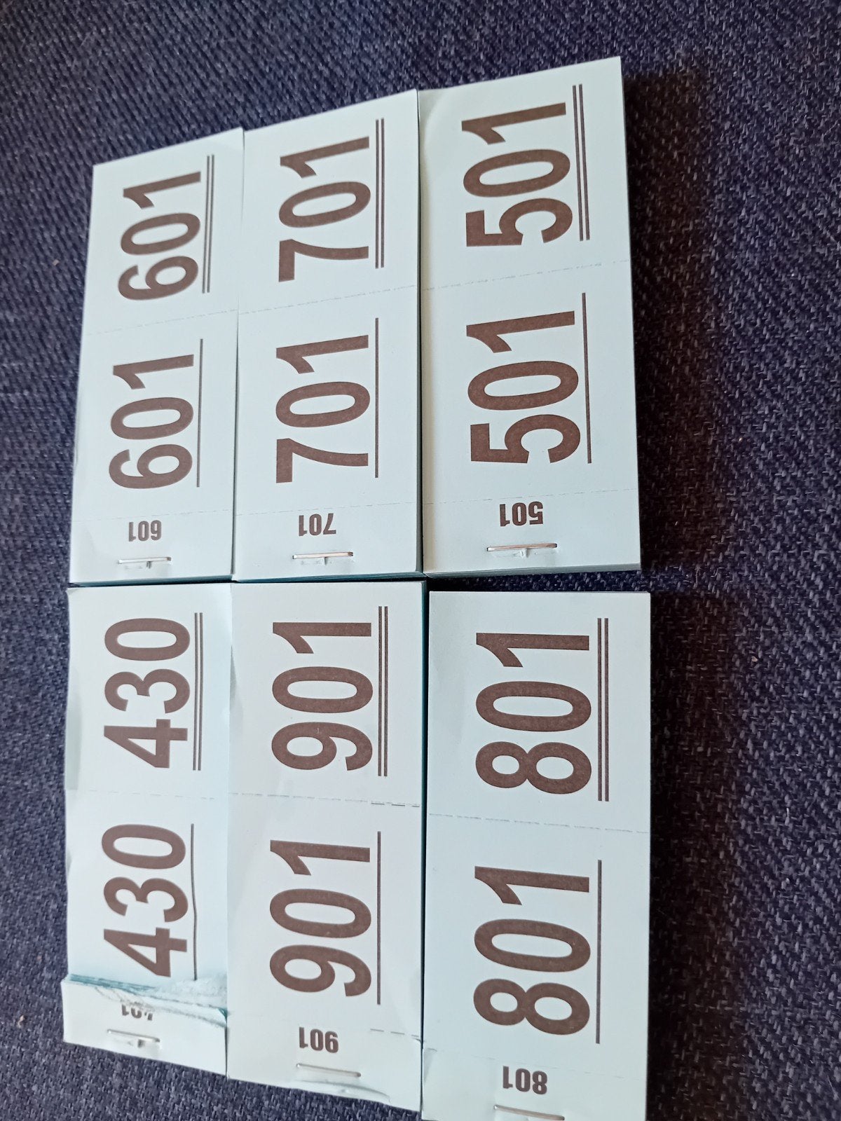 Nummer lootjes, Ophalen of Verzenden