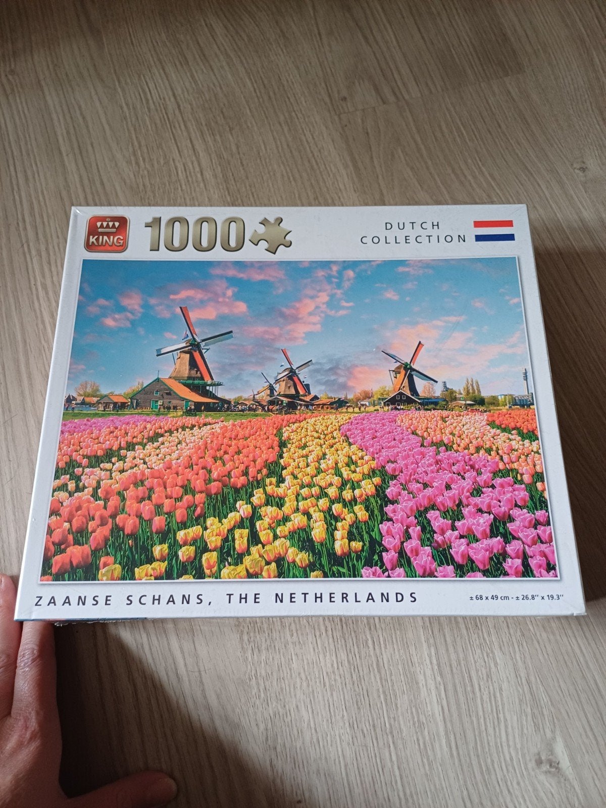 King Legpuzzel Zaanse Schans 1000 stukjes, Ophalen of Verzenden, 500 t/m 1500 stukjes, Nieuw, Legpuzzel