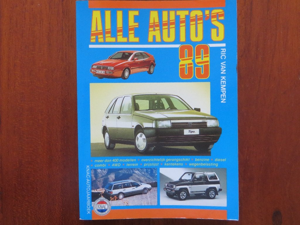 KNAC-Autojaarboek: Alle Auto’s 1989, Ophalen of Verzenden, Nieuw, Algemeen