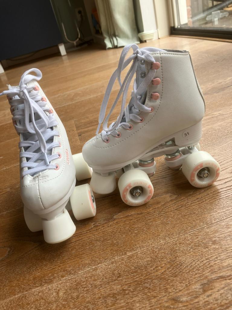 Decathlon rolschaatsen, maat 31, weinig gebruikt, Kinderen en Baby's, Speelgoed | Buiten | Rolschaatsen, Ophalen, Zo goed als nieuw