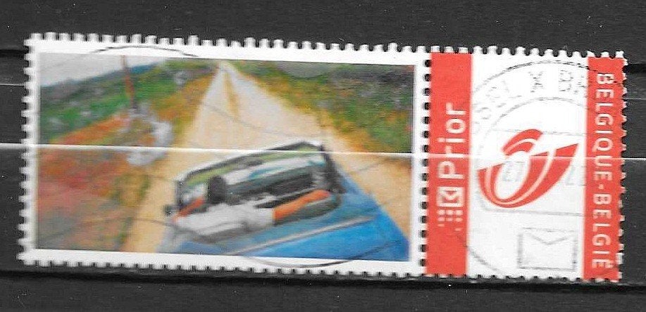 Belgische duostamp, Met stempel, Frankeerzegel, Ophalen of Verzenden, Gestempeld