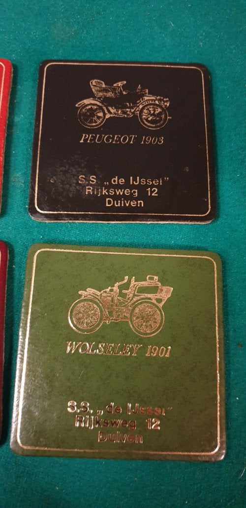 onderzetters glas vintage,, Ophalen of Verzenden, 'T Olde Gre-j, Info@toldegrej.nl, Endepoelstraat 20f Didam