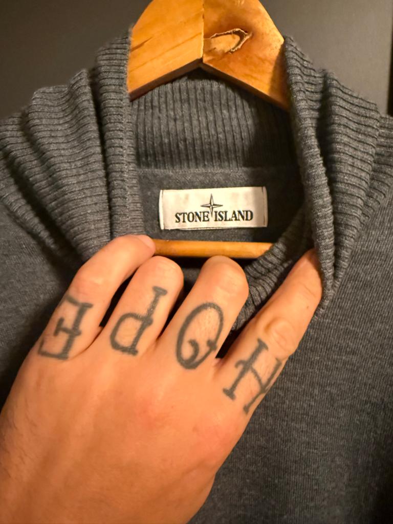 Stone Island Coltrui Grijs Maat M, Ophalen, Zo goed als nieuw, Maat 48/50 (M), Grijs