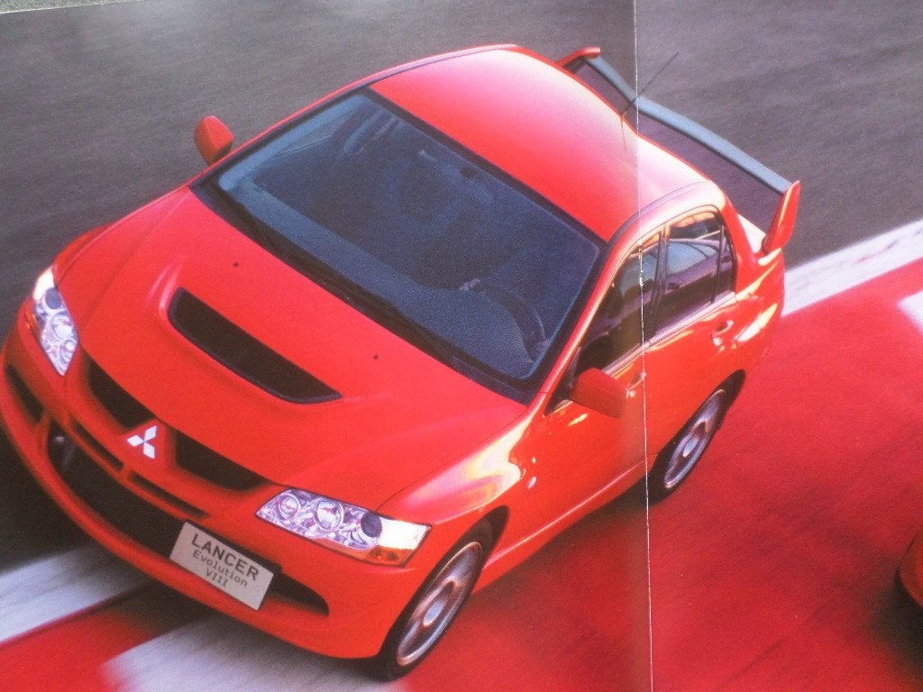Mitsubishi Lancer Evo VIII Brochure, Ophalen of Verzenden, Zo goed als nieuw, Mitsubishi