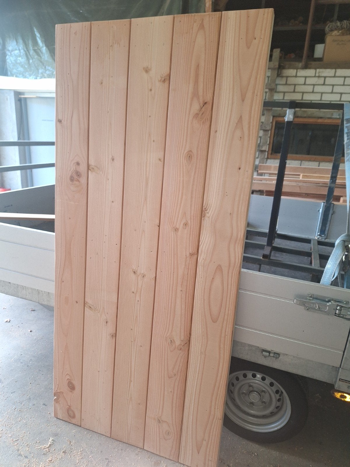 Douglas dikke deur of poort 93x200cm - Nieuw, Ophalen, 80 tot 100 cm, Nieuw, Buitendeur