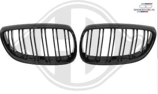 Grille set hoogglans nieuw zwart BMW 3 serie E92 E93 1216741, -, -, Nieuw, Ophalen of Verzenden