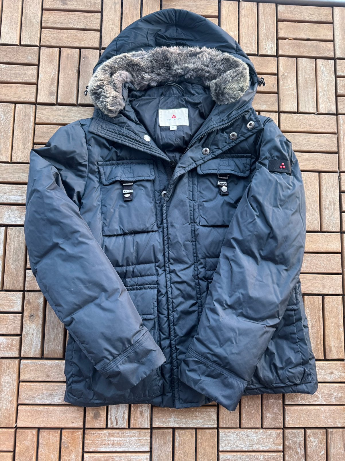 Peuterey Aiptek Winterjas maat M, Ophalen of Verzenden, Zo goed als nieuw, Maat 48/50 (M), Blauw