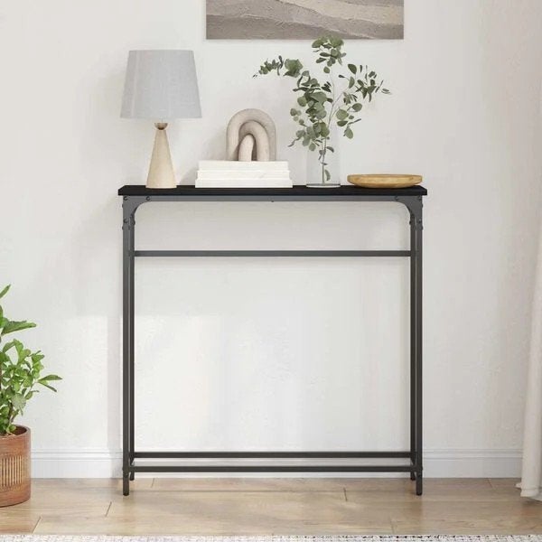 Wandtafel Zwart Eiken 75 x 19,5 x 75 cm nieuw in doos, ., Ophalen of Verzenden, ., .