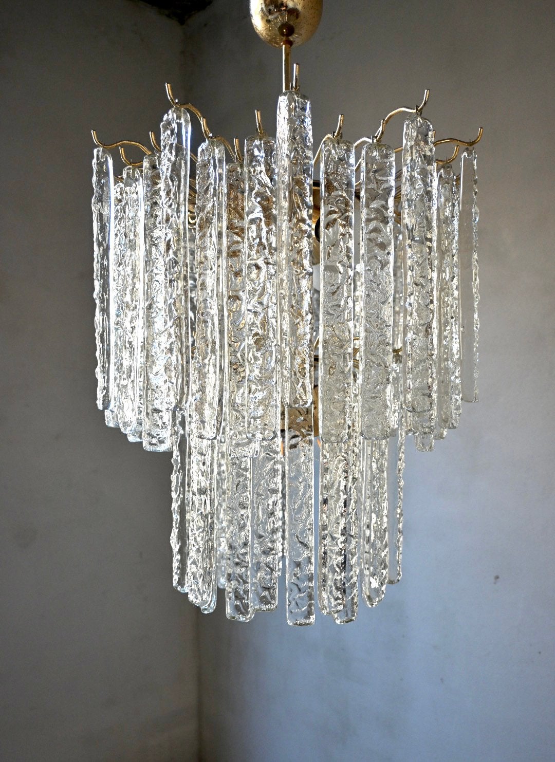 Italiaanse kroonluchter in Murano Glas- Toni Zuccheri Venini, Vintage, Toni Zuccheri, Toni Zuccheri, Ophalen