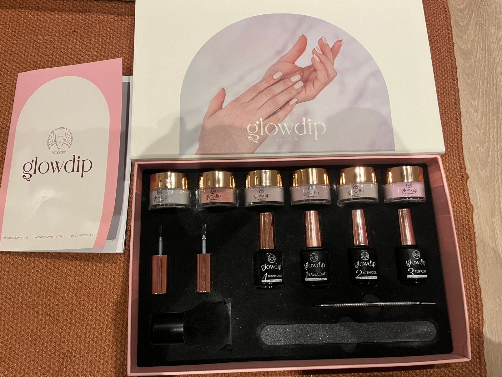 Glowdip startersset, Sieraden, Tassen en Uiterlijk, Ophalen of Verzenden, Zo goed als nieuw, Zwart, Handen en Nagels