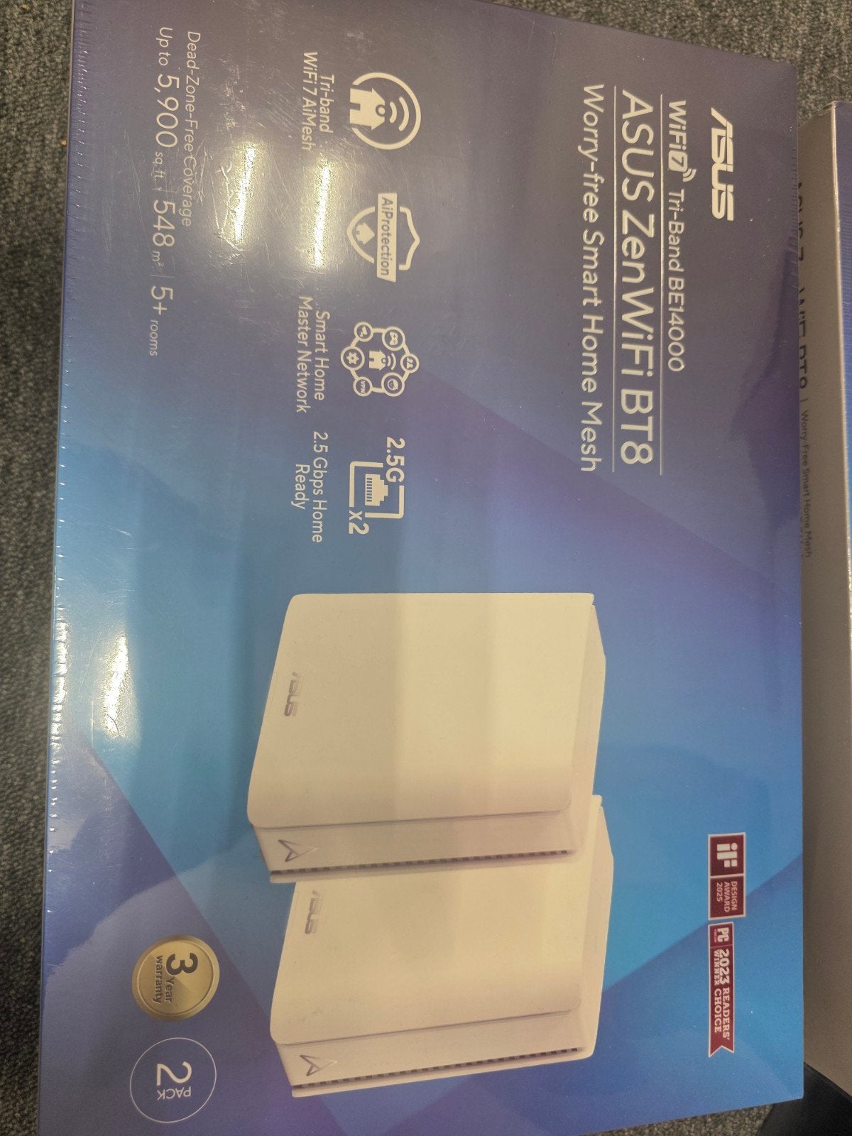 Asus Zenwifi bt8 2-pack, Ophalen of Verzenden, Nieuw, Router, Asus