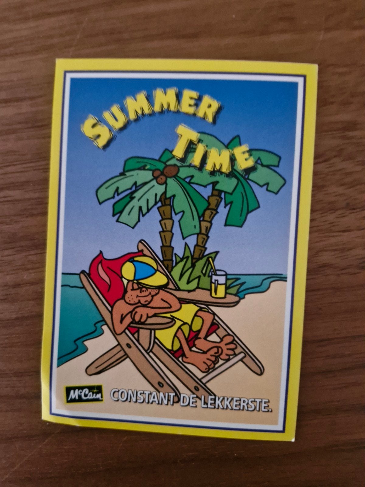 10803  McCain Constant de Lekkerste Summer Time Sticker, Ophalen of Verzenden, Nieuw, Merk