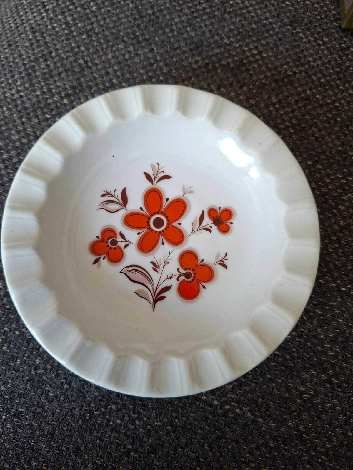 Vintage Schumann Arzberg Bavaria asbak met bloemmotief, Ophalen of Verzenden