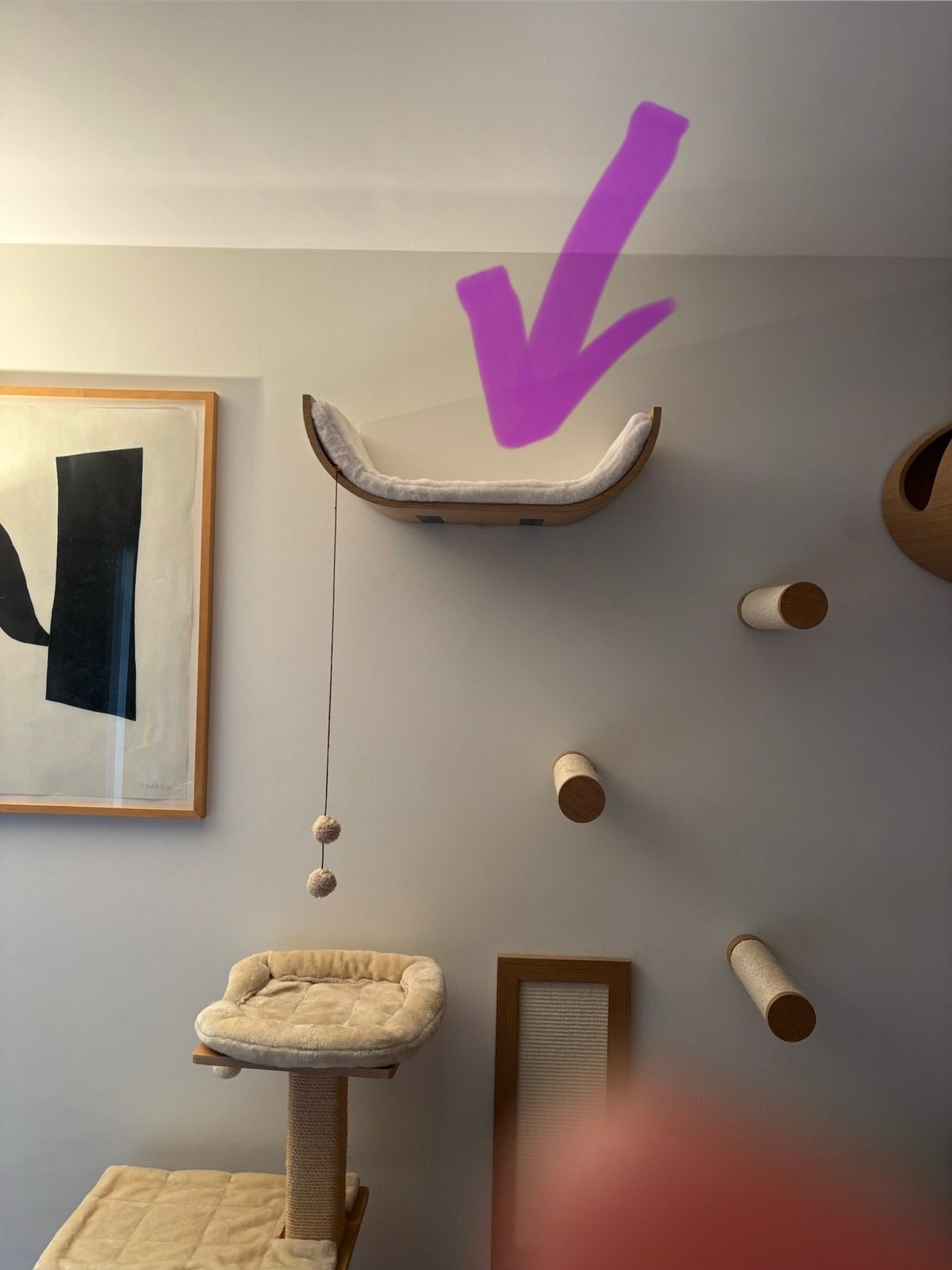 Kattenmuur Curve 70 - Rusty Oak, Ophalen of Verzenden, Nieuw, Krabmeubel-onderdelen