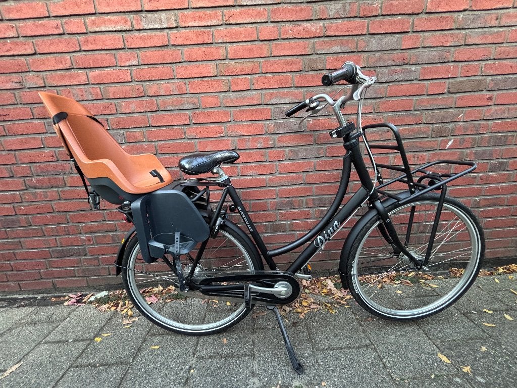 Batavus Diva Mamafiets (7 versn.) + Bobike Set Cognac, Ophalen, 2 zitjes, Gebruikt, Versnellingen