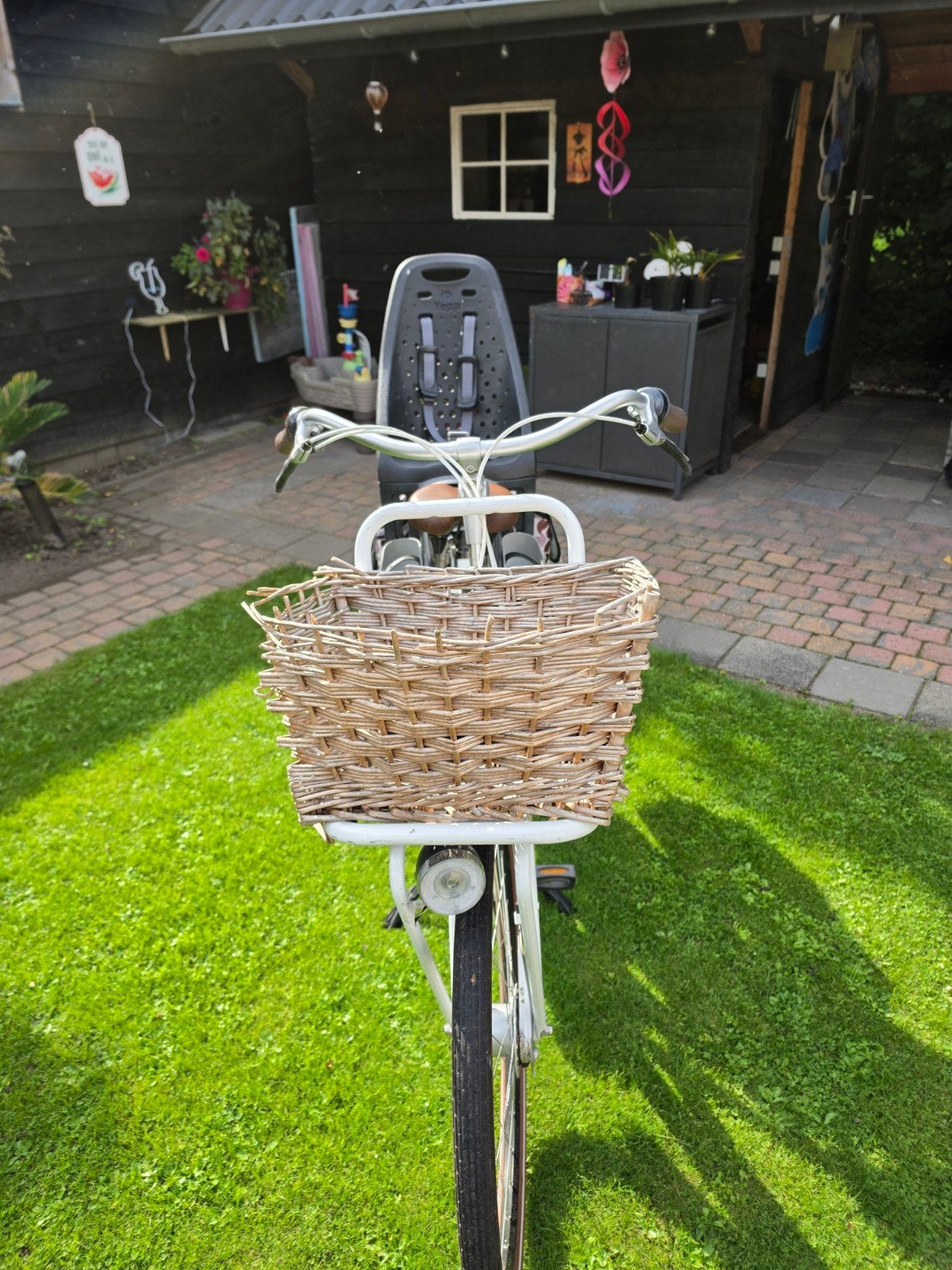 Miss Grace Mamafiets met Yepp zitje en fietstassen, Ophalen, Dubbele standaard, Gazelle, 53 tot 56 cm