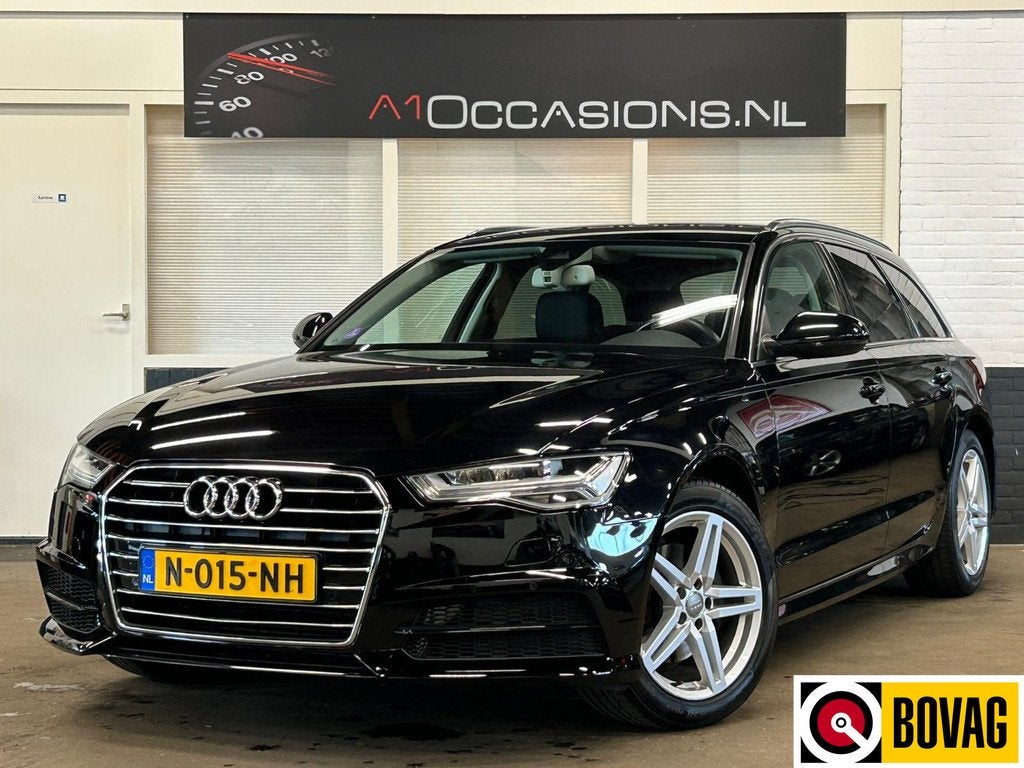 Audi A6 Avant 1.8 TFSI ultra S line Edition (bj 2017), Auto's, Audi, Zwart, 93 €/maand, 1700 kg, 750 kg