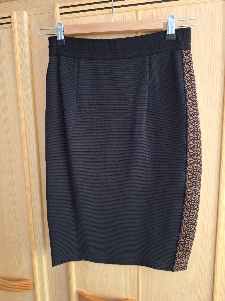 Mooie zwarte rok van Juffrouw Jansen Amsterdam, Maat 38/40 (M), Zwart, Ophalen of Verzenden, Zo goed als nieuw