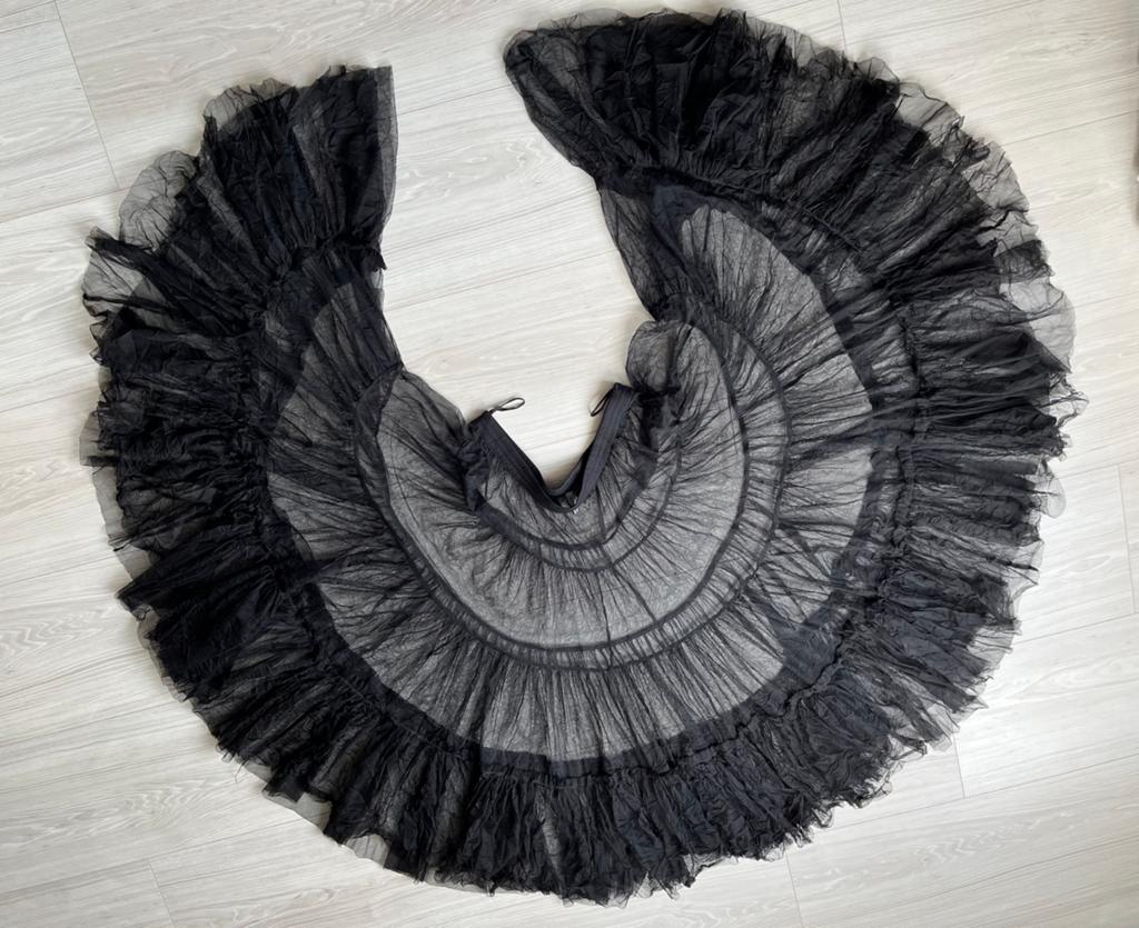 Prachtige zwarte petticoat Cora Kemperman, maat XL, Zwart, Maat 46/48 (XL) of groter, Ophalen of Verzenden, Zo goed als nieuw