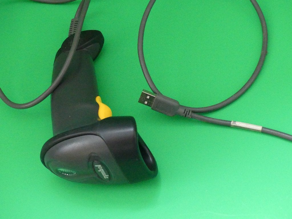 Handscanner   streepjescode         USB  aansluiting, Computers en Software, Scanners, Gebruikt, Windows, Barcodescanner, Verzenden