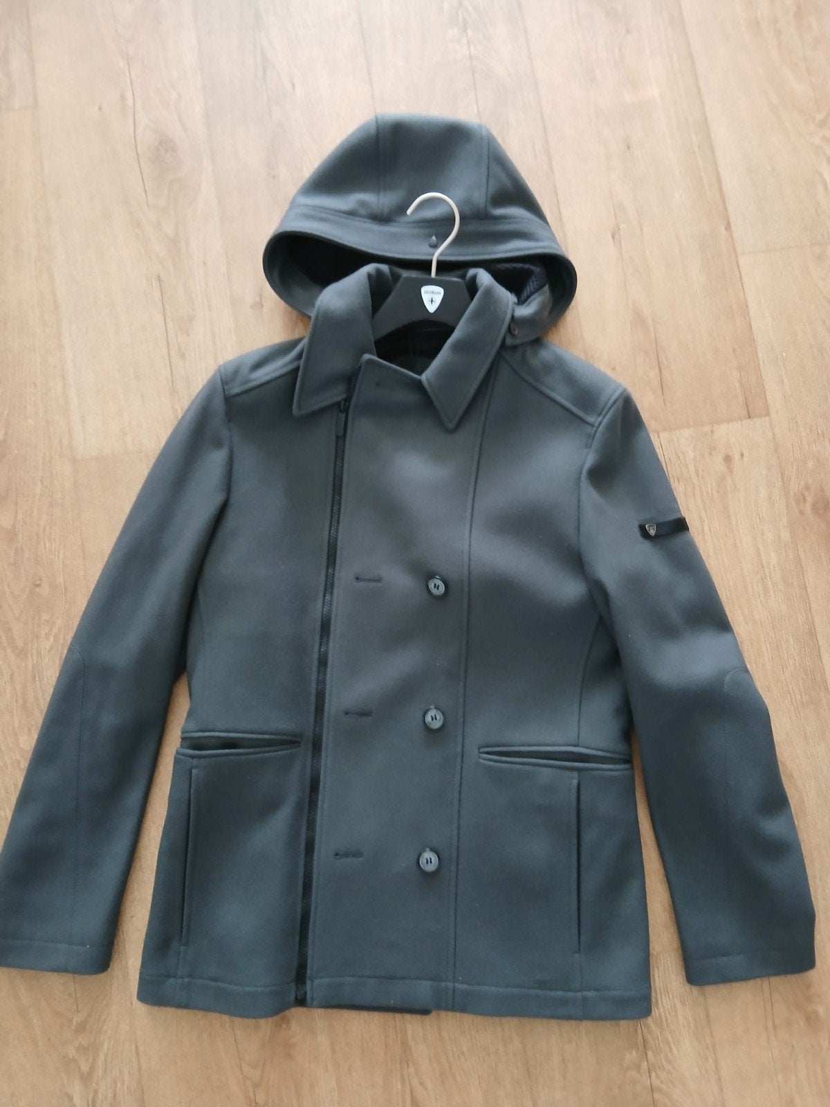 strellson wolle parka jas mt L €130, Ophalen of Verzenden, Zwart