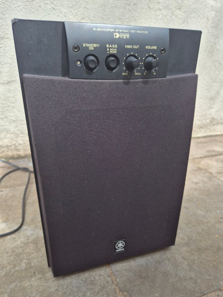 Yamaha subwoofer YST-SW105 incl. kabels, Ophalen, Gebruikt, Subwoofer, Yamaha
