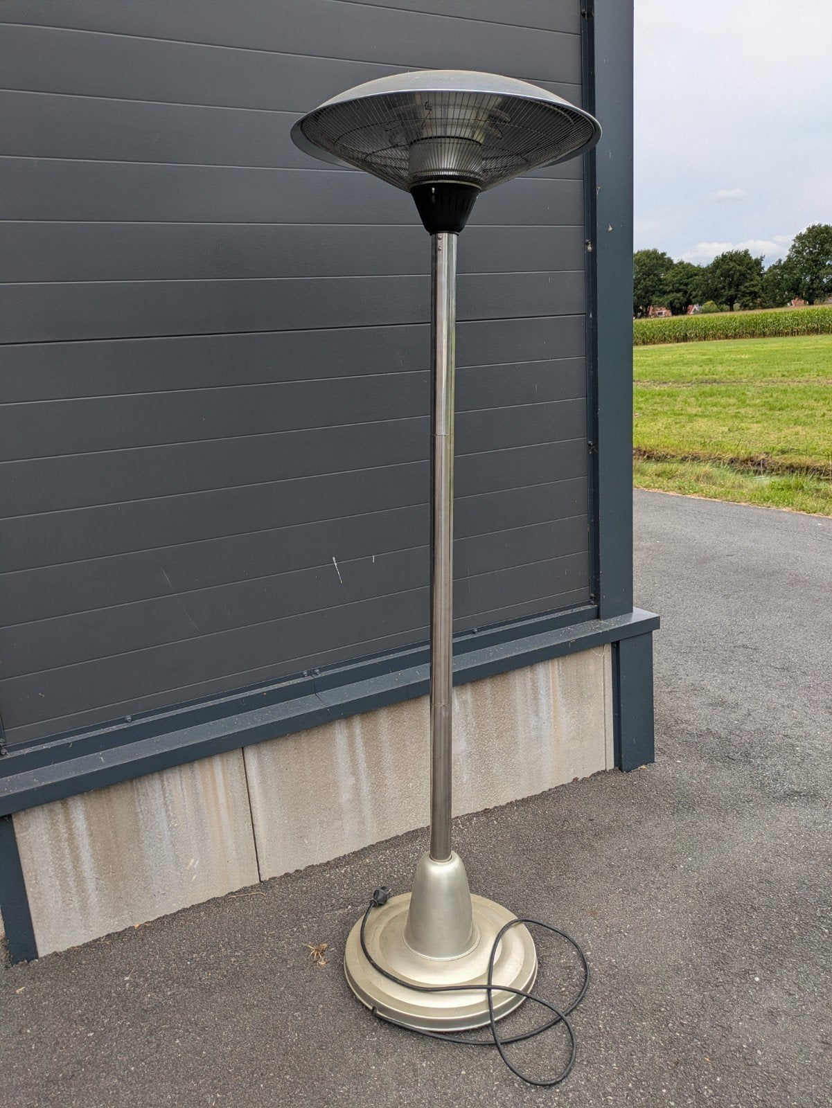 Warmtelamp op poot - 2 standen (1500W/3000W), Tuin en Terras, Gebruikt, Vloer, Waterbestendig, Ophalen