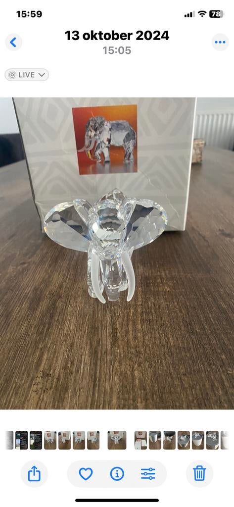 Swarovski jaarstuk 1993 OLIFANT, Verzamelen, Swarovski, Ophalen, Nieuw, Figuurtje