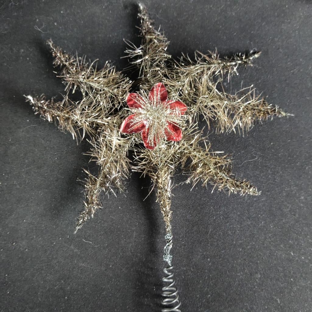 Antieke tinsel sterpiek, Diversen, Kerst, Ophalen of Verzenden