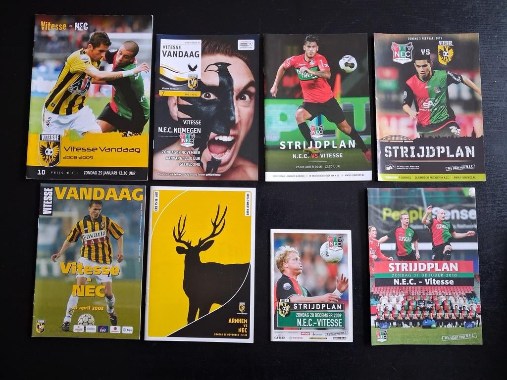 Programmanboekjes Vitesse - NEC thuis/uit., Ophalen of Verzenden, Zo goed als nieuw, Vitesse, Overige typen