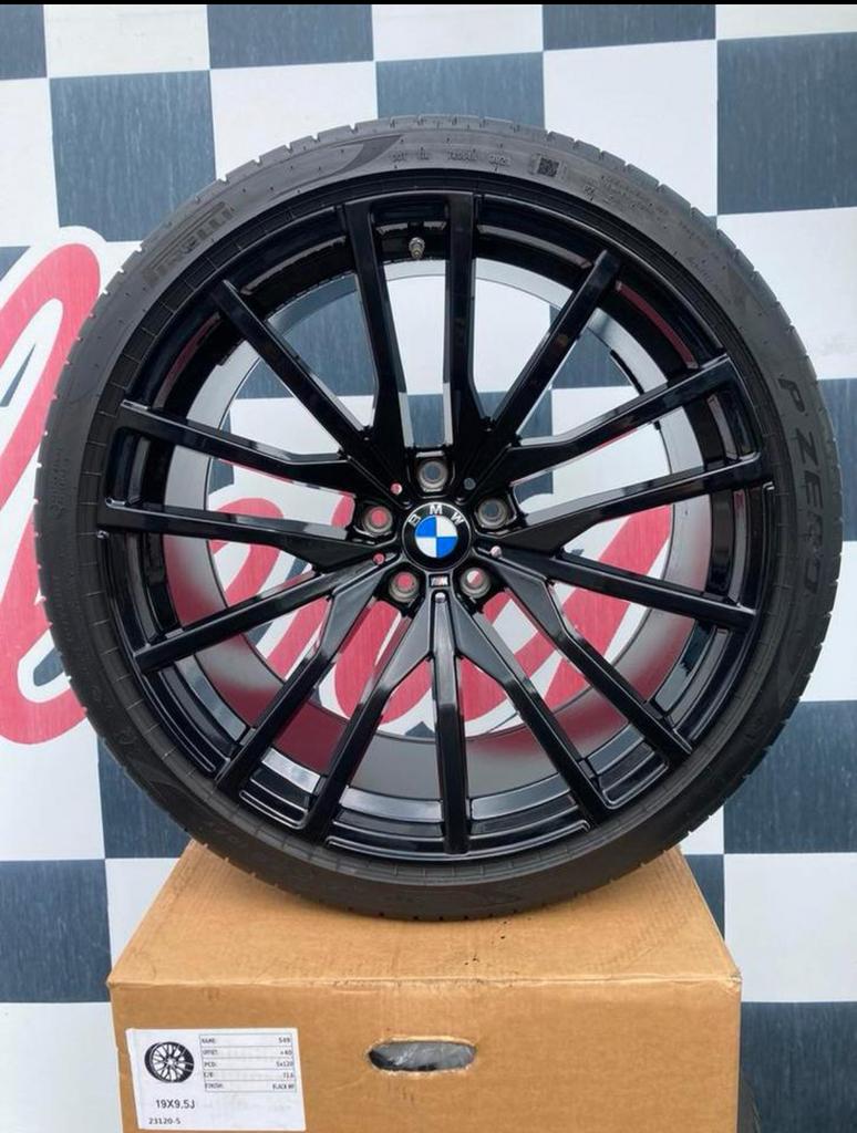 22 inch BMW X5 velgen 5x112 + pirelli band G05 X6, 285 mm, Banden en Velgen, Nieuw, Overige maten