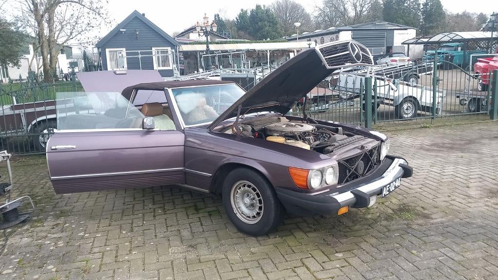 Mercedes SL-Klasse 3.5 350 SL 1971 paars met, foto 7