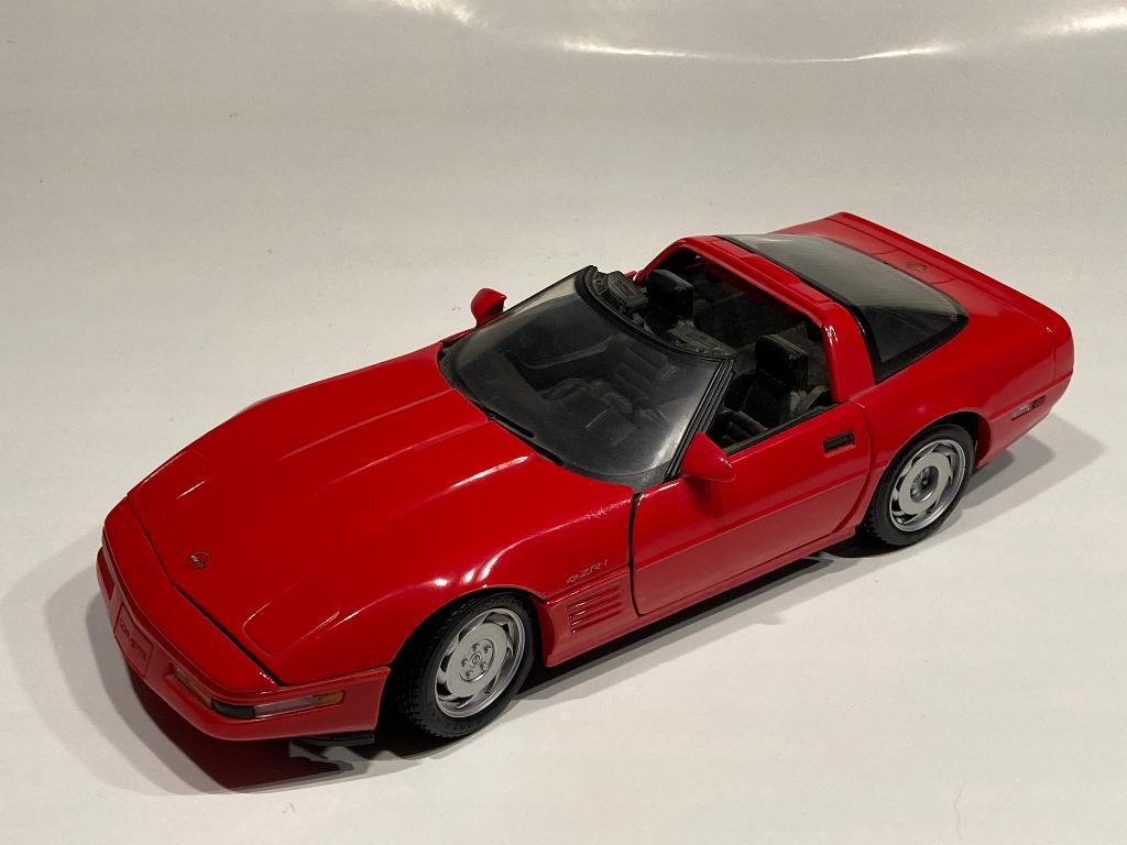 Maisto Corvette 1992 ZR-1 - rood - 1:18, Verzenden, Zo goed als nieuw, Maisto