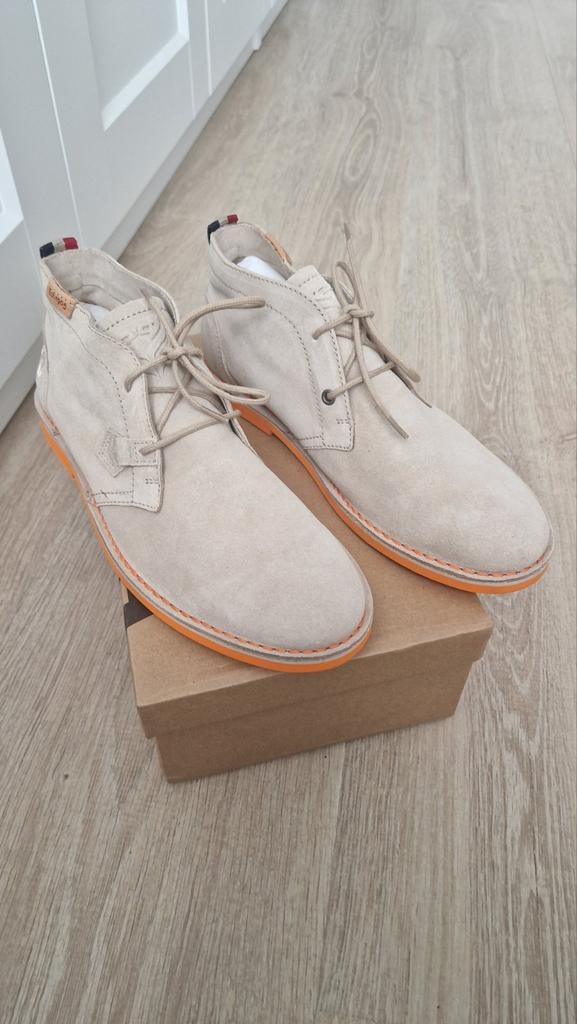 Q1905 Heren Schoenen - Maat 40 - Beige Suede, Q1905, Wit, Nieuw, Ophalen of Verzenden