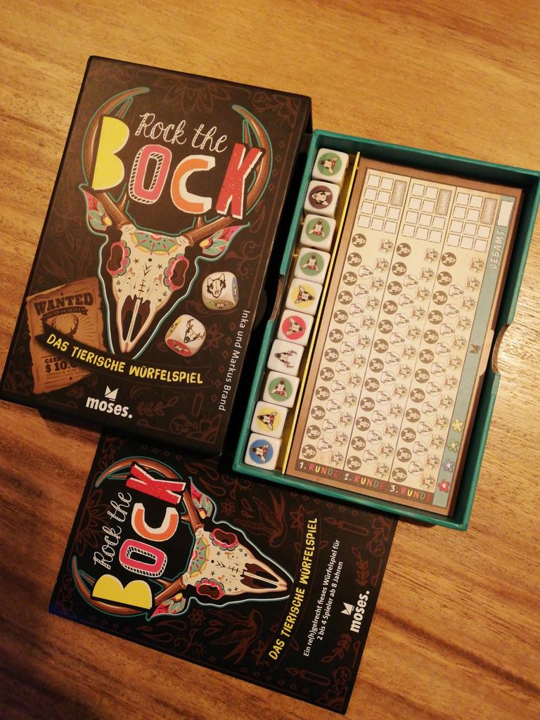 Rock the bock, roll and write spel, Hobby en Vrije tijd, Gezelschapsspellen | Kaartspellen, Vijf spelers of meer, Ophalen of Verzenden